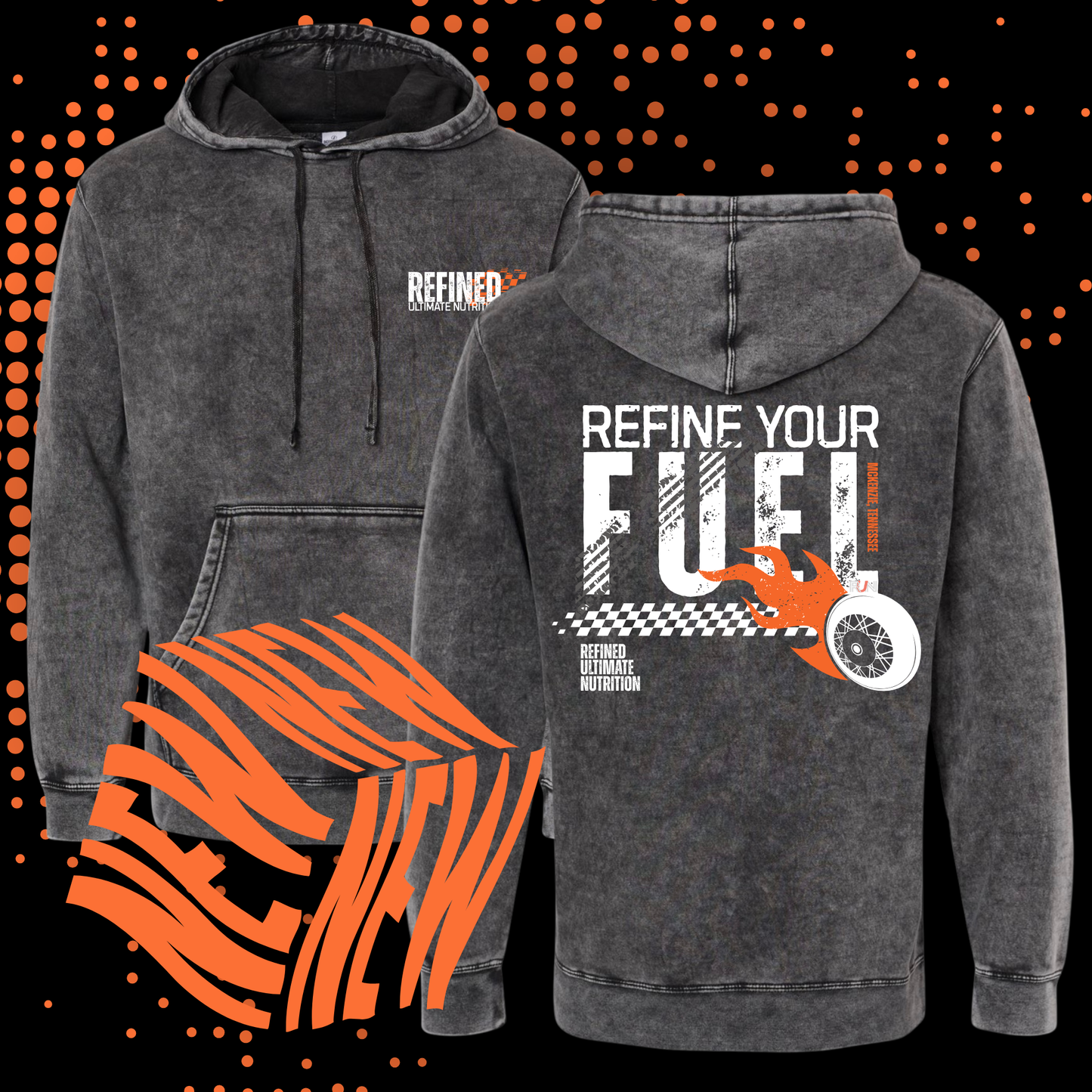 Refine Your Fuel Mineral Wash Hoodie