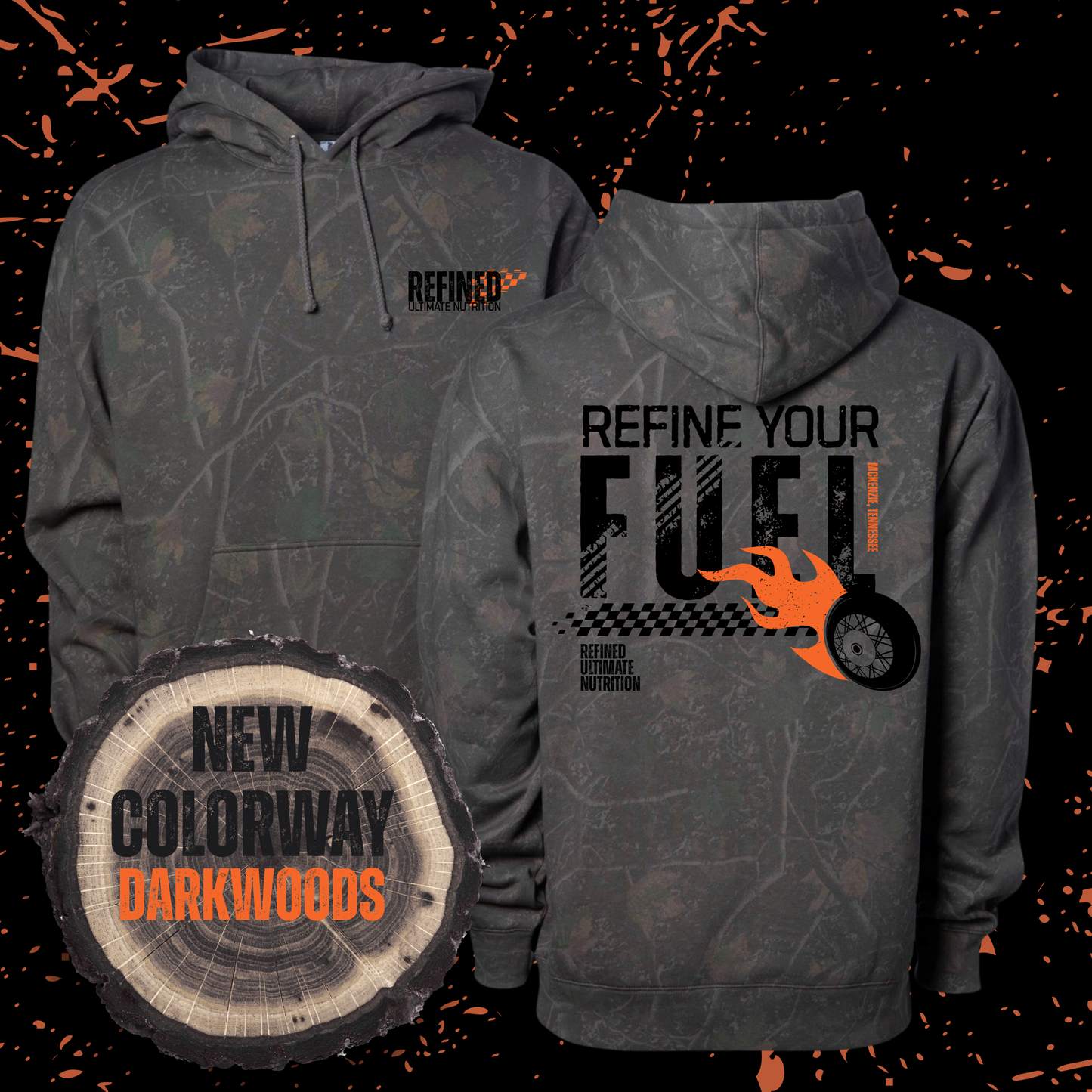 Refine Your Fuel Camo Hoodie